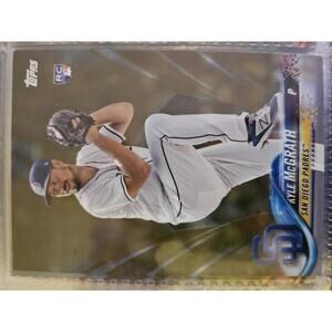 2018 Topps GOLD insert - Kyle McGrath (RC)- No. 1370/2018  #376-Padres-RAW Mint